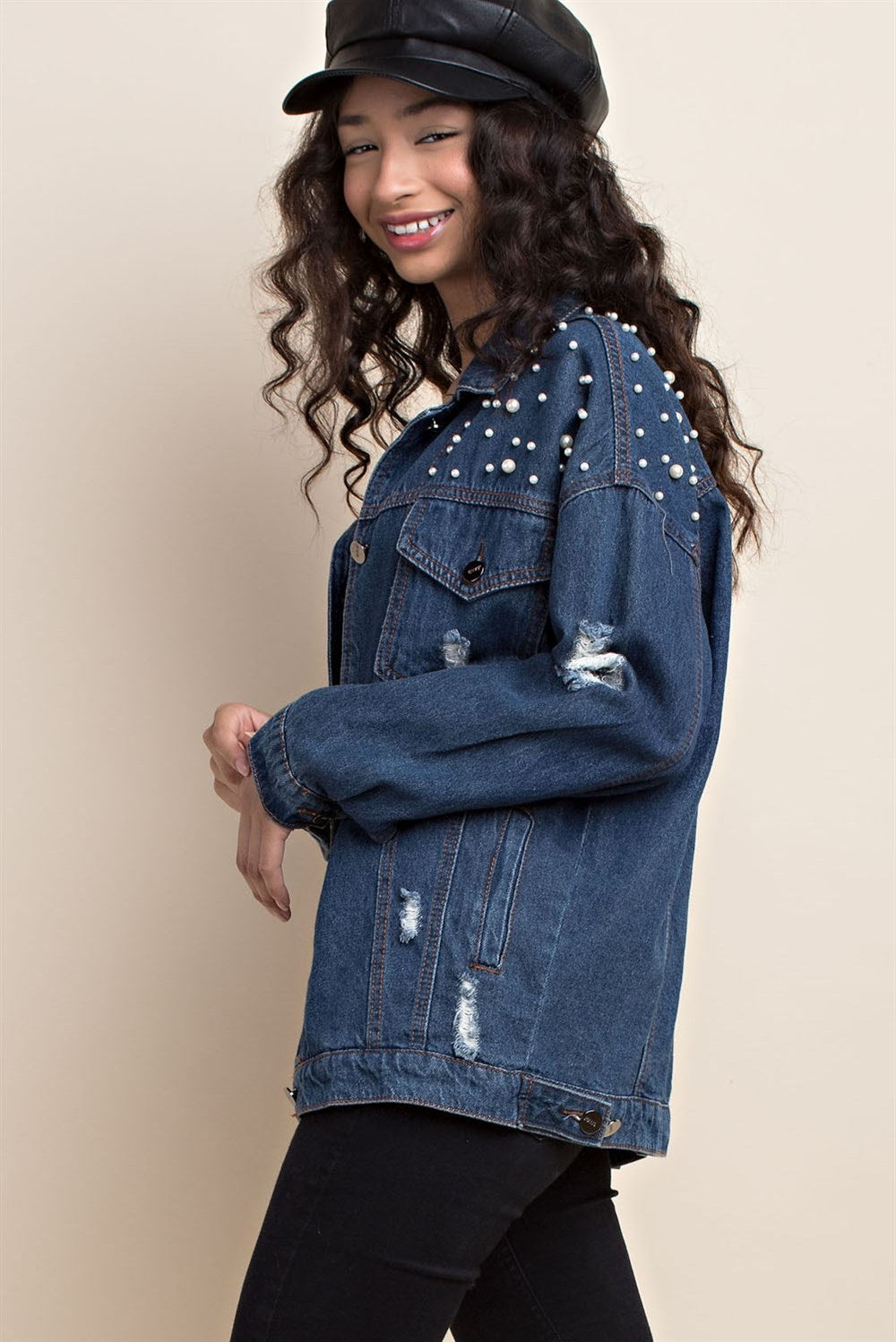 Finding Pearls Denim Jacket