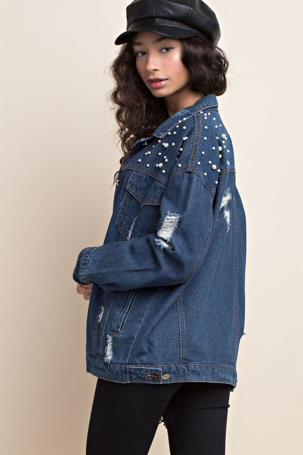 Finding Pearls Denim Jacket