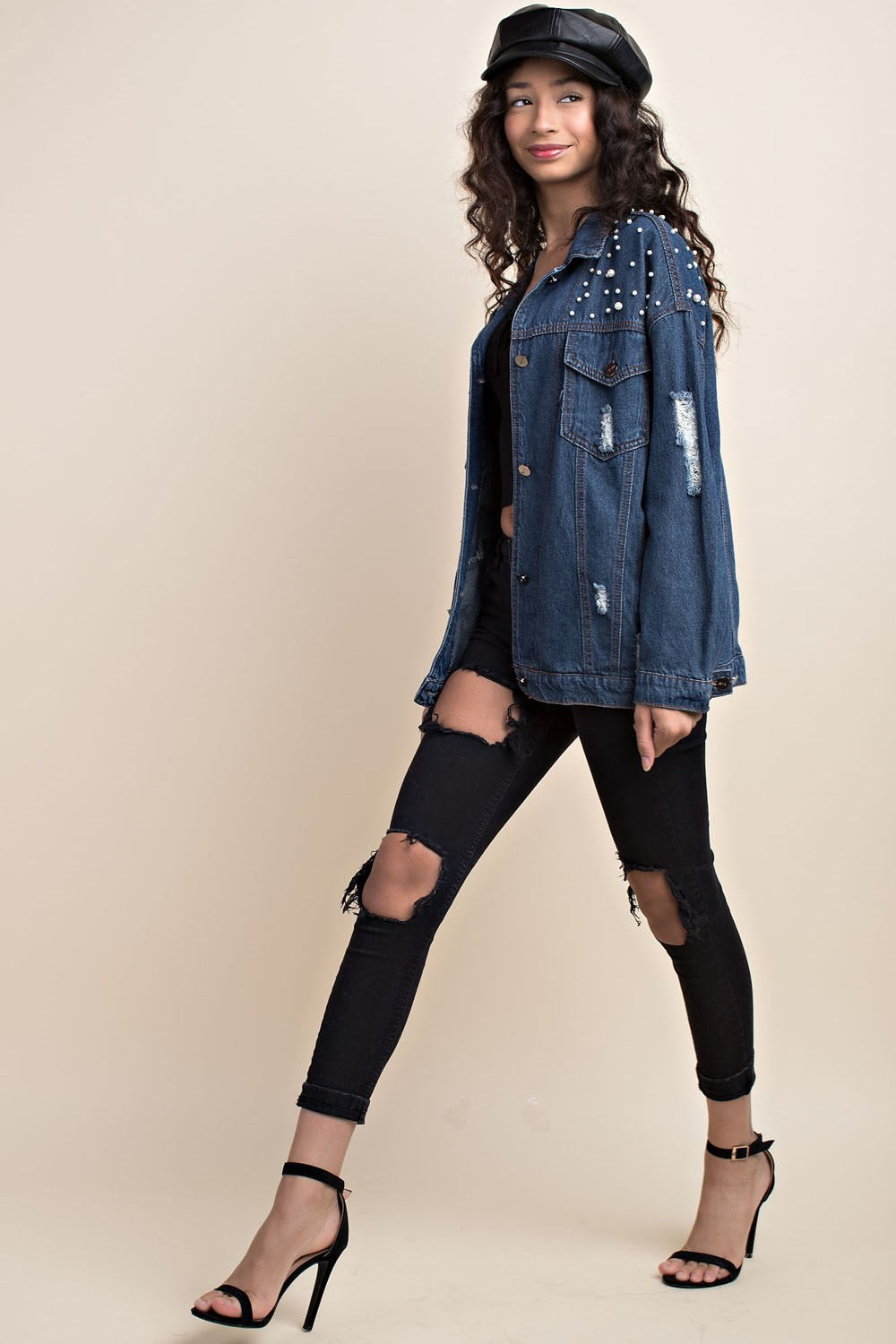 Finding Pearls Denim Jacket