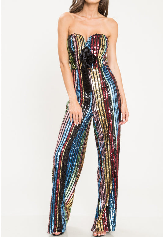 sequin jumpsuit